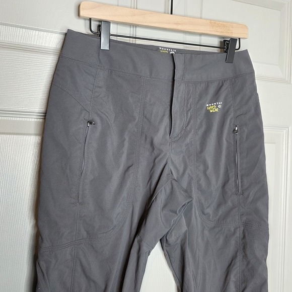 Mountain HardWear pants women Sz 8 Gray Hiking Outdoor Gear Cargo Active - Picture 2 of 10